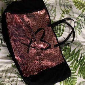 Victoria’s Secret glitter tote
